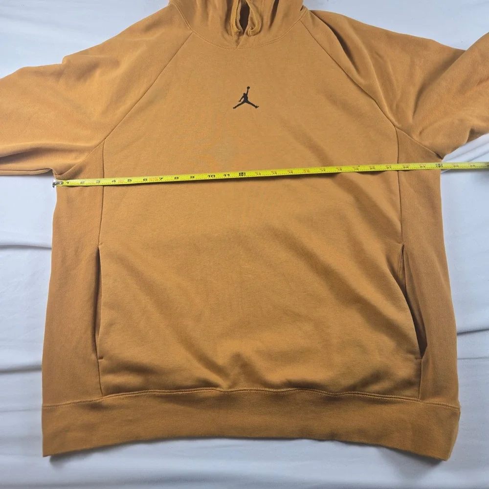 Jordan Jumpman Hoodie Men Large Yellow Pullover Logo Sweatshirt‎ Streetwear